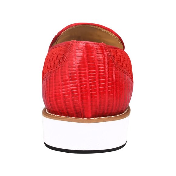 Jean Leather Textile Casual Loafers - Picture 6 of 7